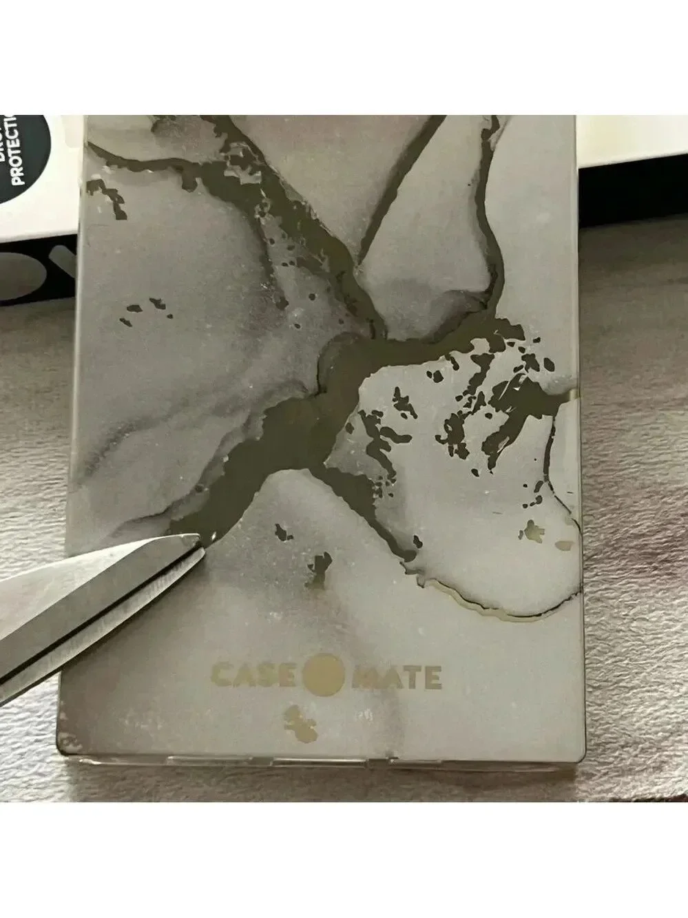 Case-Mate Blox Fog Marble Gold Square flexible grip case for iPhone 13 Pro